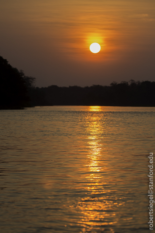 sunset on the water